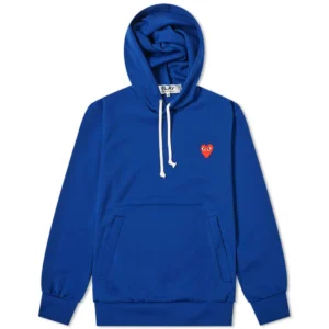 Comme des Garcons Play Pullover Blue Hoodie